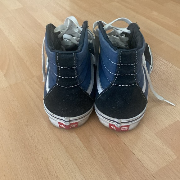 blue and black hightop vans - Picture 3 of 7